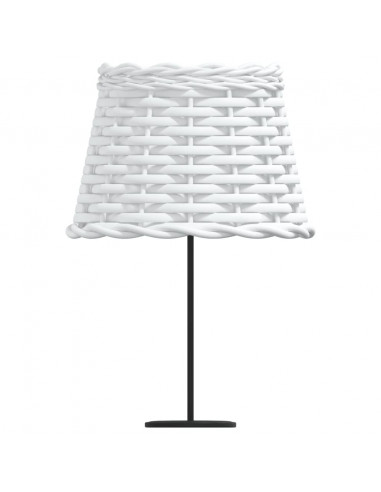 Paralume Bianco Ø20x15 cm in Vimini