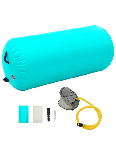 Rotolo da Ginnastica Gonfiabile con Pompa 120x90cm in PVC Verde