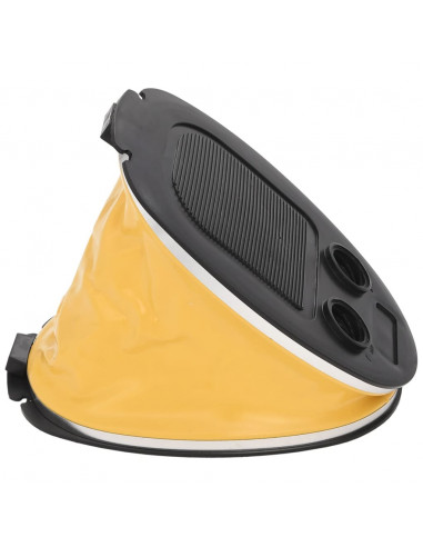 Pompa a Pedale 26x18 cm in PP e PE Grigia e Gialla