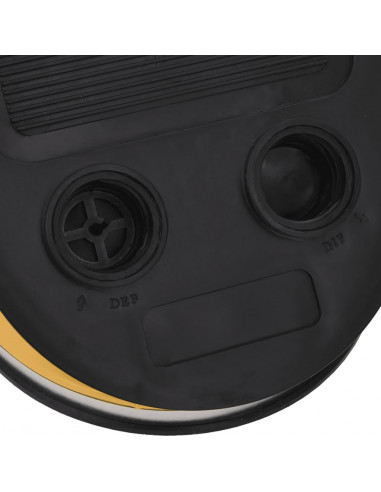 Pompa a Pedale 26x18 cm in PP e PE Grigia e Gialla