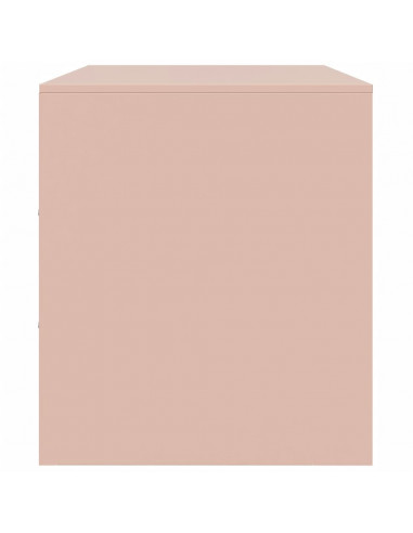 Mobili TV 2 pz Rosso 67x39x44 cm in Acciaio