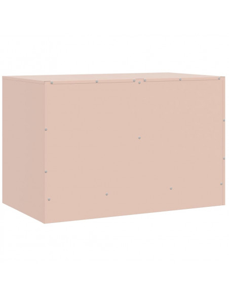 Mobili TV 2 pz Rosso 67x39x44 cm in Acciaio