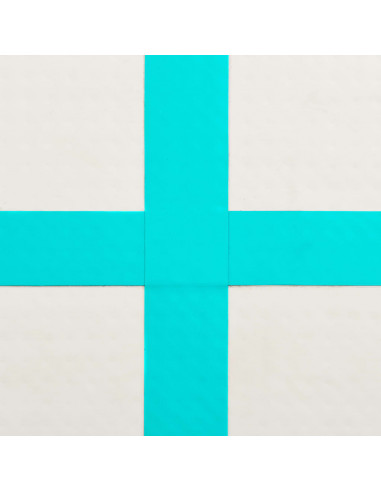 Tappetino Ginnastica Gonfiabile con Pompa 60x100x15cm PVC Verde