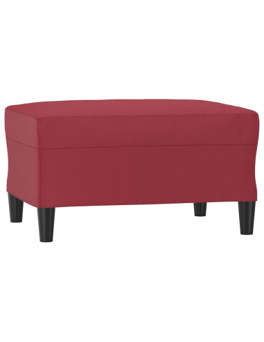 Poggiapiedi Rosso Vino 70x55x41 cm in Similpelle