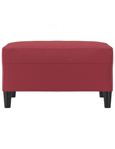 Poggiapiedi Rosso Vino 70x55x41 cm in Similpelle