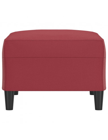 Poggiapiedi Rosso Vino 70x55x41 cm in Similpelle