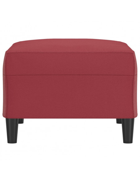 Poggiapiedi Rosso Vino 70x55x41 cm in Similpelle