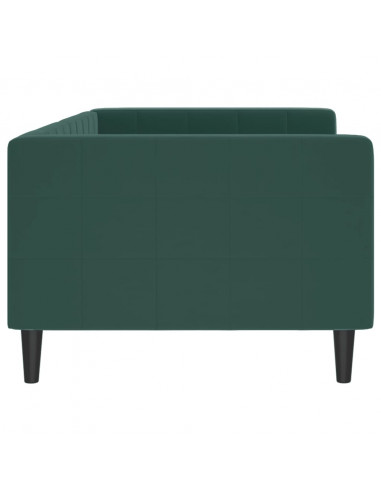 Letto da Giorno Verde Scuro 90x200 cm in Velluto