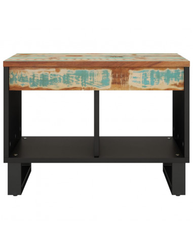 Tavolino da Salotto 55x50x40 cm in Legno Massello di Recupero