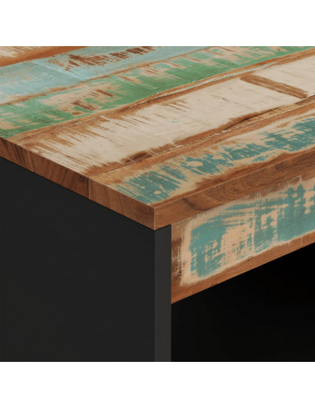 Tavolino da Salotto 55x50x40 cm in Legno Massello di Recupero