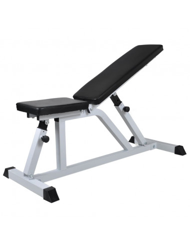 Panca da Palestra con Bilanciere e Set di Manubri 60,5 kg