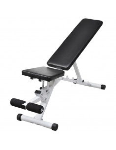 Panca da Palestra con Bilanciere e Set di Manubri 60,5 kg 2