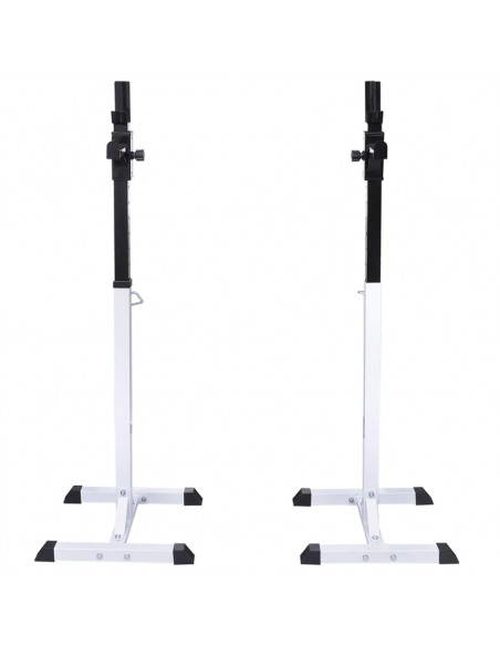 Stazione per Squat con Bilanciere e Set di Manubri da 60,5 kg