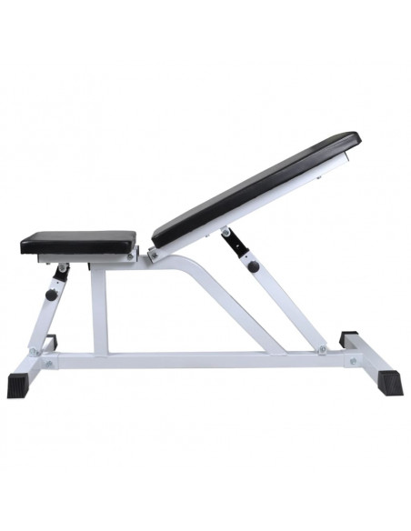 Panca da Palestra con Bilanciere e Set di Manubri 30,5 kg