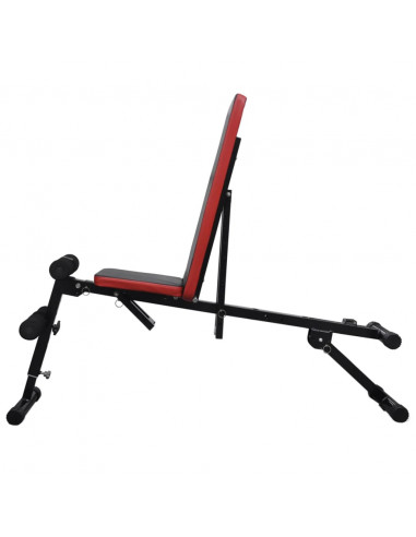 Panca Reclinabile con Bilanciere e Set di Manubri da 30,5 kg