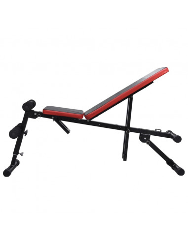 Panca Reclinabile con Bilanciere e Set di Manubri da 30,5 kg