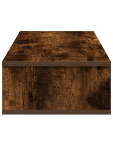 Scaffale a Parete con Cassetti Fumo 80x31x17 cm in Truciolato