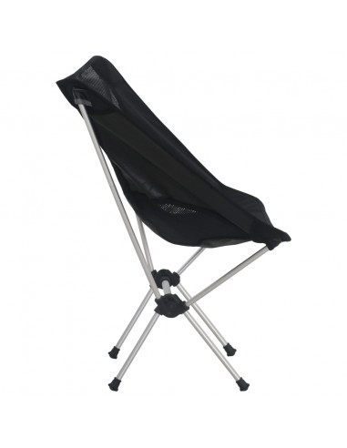 Sedie Pieghevoli da Campeggio e Borsa 2pz 54x50x65cm Alluminio