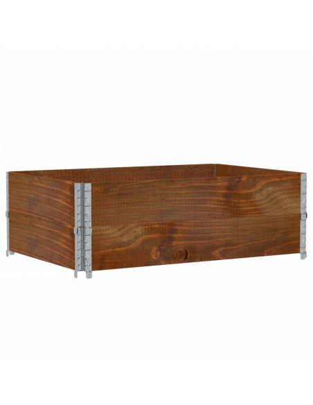Poggiapiedi da Giardino Marrone 120x80cm Legno Massello di Pino