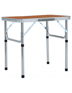 Tavolo Pieghevole da Campeggio in Alluminio 60x45cm 2