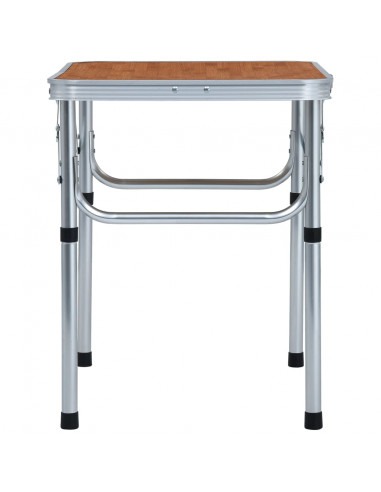 Tavolo Pieghevole da Campeggio in Alluminio 60x45cm