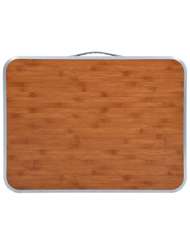 Tavolo Pieghevole da Campeggio in Alluminio 60x45cm