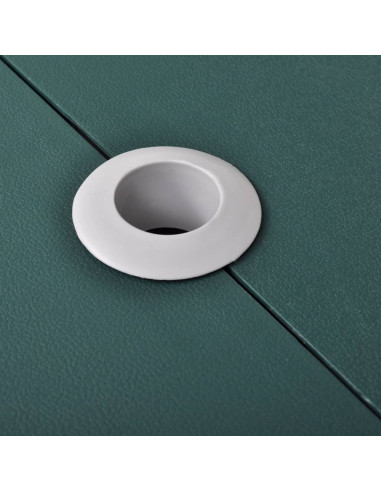 Set Tavolo da Campeggio con 4 Sedie in Alluminio Leggero Verde