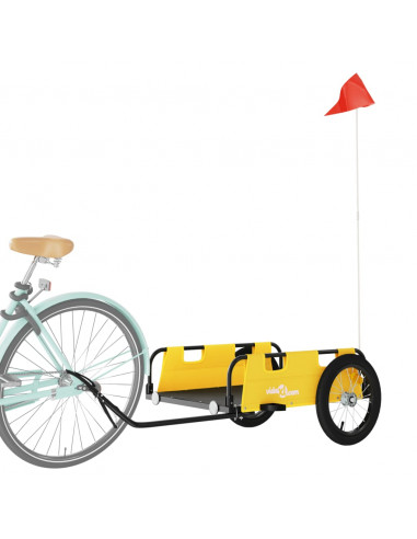 Rimorchio da Bici Giallo Oxford e Ferro