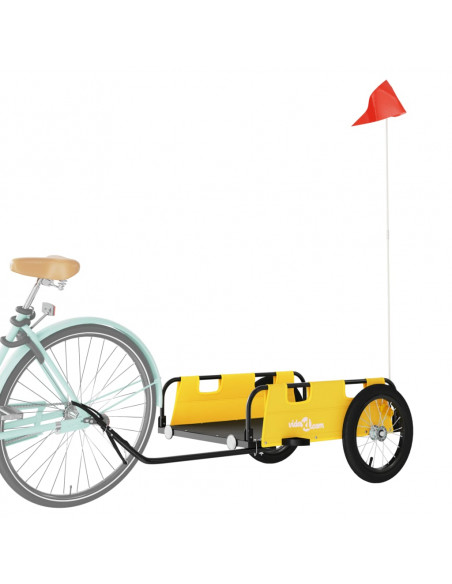 Rimorchio da Bici Giallo Oxford e Ferro