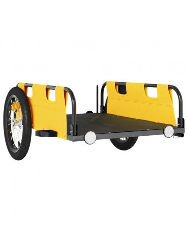 Rimorchio da Bici Giallo Oxford e Ferro
