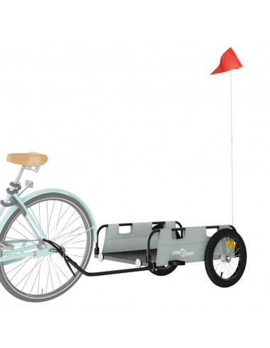 Rimorchio da Bici Grigio Oxford e Ferro