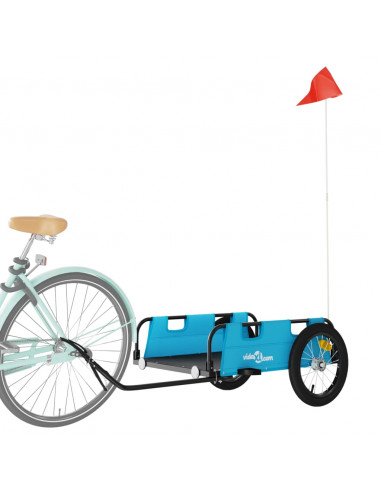Rimorchio da Bici Blu Oxford e Ferro
