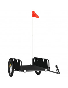 Rimorchio da Bici Nero Oxford e Ferro 2