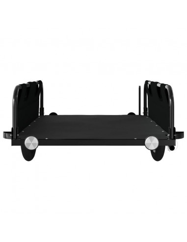 Rimorchio da Bici Nero Oxford e Ferro