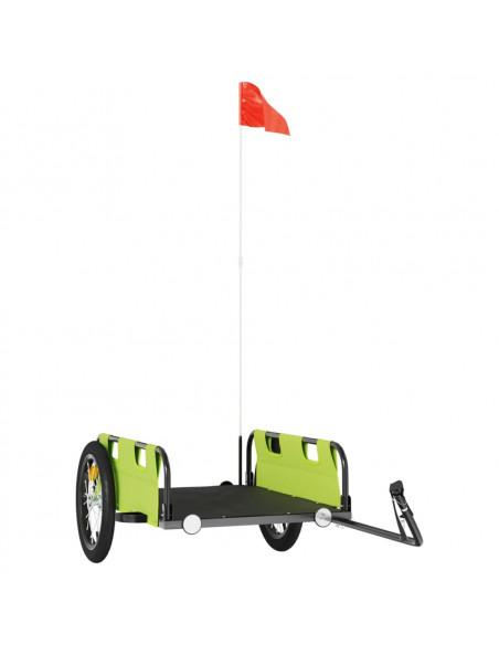 Rimorchio da Bici Verde Oxford e Ferro