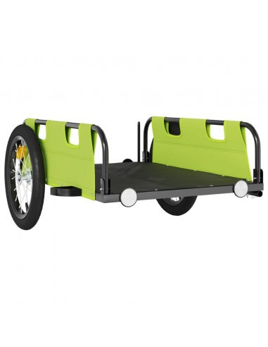 Rimorchio da Bici Verde Oxford e Ferro