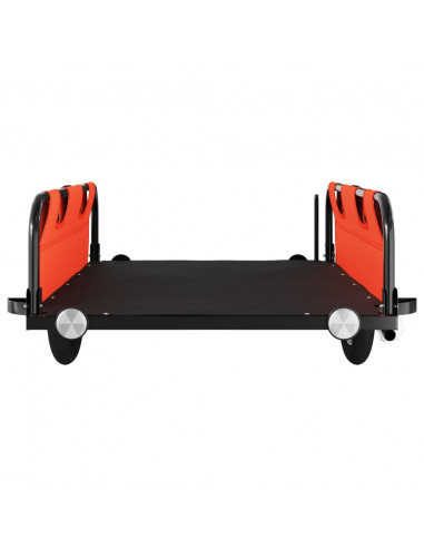 Rimorchio da Bici Arancione e Grigio Oxford e Ferro