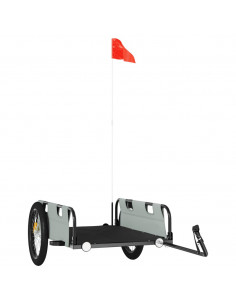 Rimorchio da Bici Grigio Oxford e Ferro 2