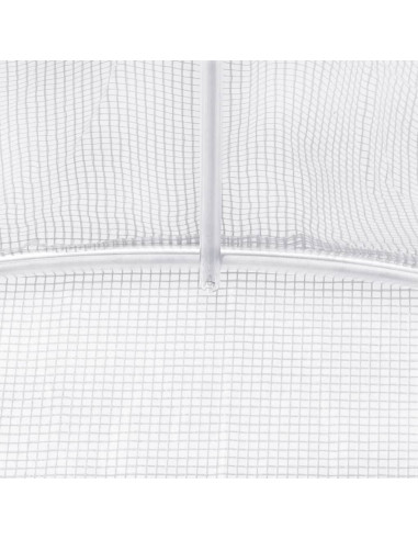 Serra con Telaio in Acciaio Bianco 30 m² 6x5x2,3 m