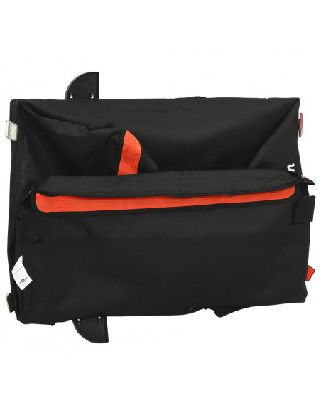 Rimorchio da Bici Nero e Arancione 45 kg in Ferro