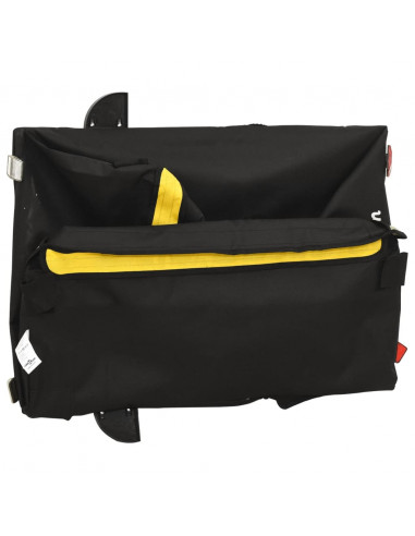 Rimorchio da Bici Nero e Giallo 45 kg in Ferro