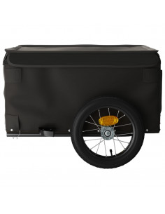 Rimorchio da Bici Nero 30 kg in Ferro 2
