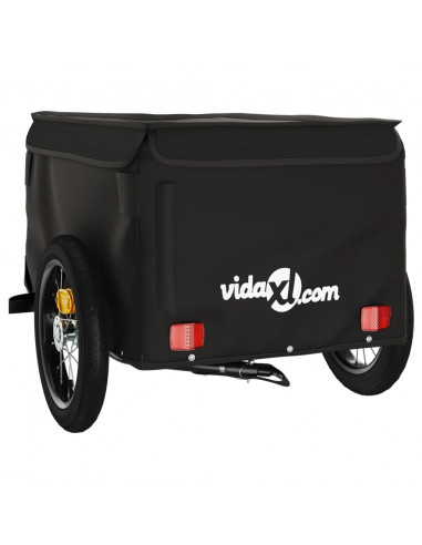 Rimorchio da Bici Nero 30 kg in Ferro