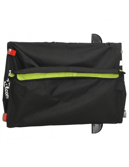 Rimorchio da Bici Nero e Verde 45 kg in Ferro