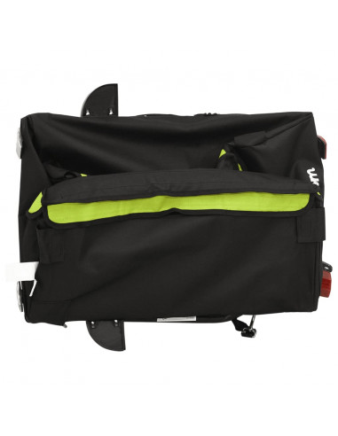 Rimorchio da Bici Nero e Verde 30 kg in Ferro