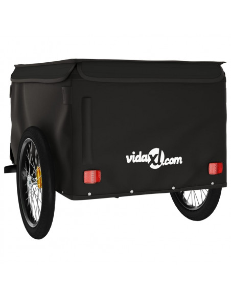 Rimorchio da Bici Nero 45 kg in Ferro