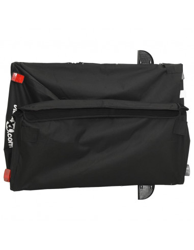 Rimorchio da Bici Nero 45 kg in Ferro