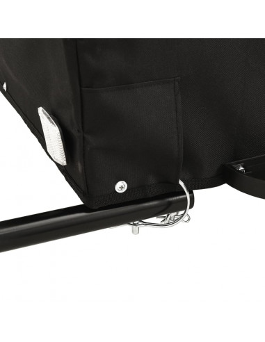 Rimorchio da Bici Nero 45 kg in Ferro