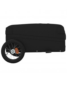 Rimorchio da Bici Nero 30 kg in Ferro 2