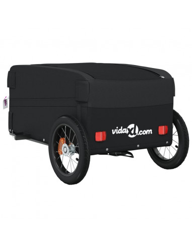 Rimorchio da Bici Nero 30 kg in Ferro